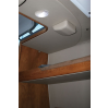 Hella 5" Red / White Surface Mnt EuroLED 130 Touch Dome Light - Black Shroud