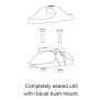 Assembly of Hella Warm White LED DuraLED 12 Lamp - 5-1/2"