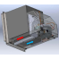 White Ice Maker - Low Profile, Stainless Steel, AC Only, Flush Mount, Back Diagram