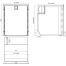 Drawer 85 Stainless Steel Refrigerator with Freezer