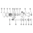diagram of Jabsco 5850 3/4 Inch Bronze Engine Cooling Pump - Flange-Mounted, NPT Ports
