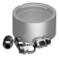 Lopolight Pro-Mount Base for Horizontal Mnt Nav Light - Cable Glands on Bottom, Silver
