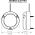 Zambezi Quattro Surface Mount LED Underwater Light