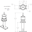 Nav Light Riser - 4.5 Inch Riser for LL53 Nav Fixture