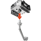 Surface Slide Mount For Rectangular Grills & Crossover Fireboxes