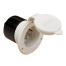 Marinco White 15 Amp 125V On-Board Charger Inlet with Cap Open