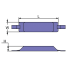 Commercial Semi-Streamlined Strap Anodes - Aluminum Straps
