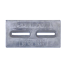 front view of Martyr Driver's Dream Slotted Bolt-On Plate Anode - Aluminum
