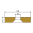 Dimensions of Martyr Fringo-Boat Anode CM51525 - Aluminum