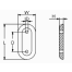 diagram of Martyr MZC406 Rounded Oval 9" Plate Anode - Aluminum