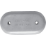 FRONT VIEW of Martyr MZC406 Rounded Oval 9" Plate Anode - Aluminum