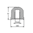 Dimensions of Martyr CM-55989 Mercruiser Inboard/Outboard Button Anode - Zinc