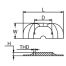 Dimensions of Martyr CM-821629C Mercruiser I/O Gen II Alpha Transom Plate Anode - Zinc