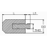 diagram of Martyr Volvo Penta Pencil Anode - Zinc
