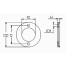 diagram of Martyr Volvo Penta Small Ring Anode - Aluminum