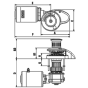 Diagram of Maxwell RC8-8 Rope & Chain Vertical Windlass