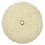 8" White Twisted Wool Double-Sided Cutting Pad
