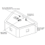 19 Gallon Below Deck Bow Fuel Tank with Top Withdrawal