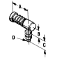 diagram of Morse Controls Ball Joints - for 40 Series Engine Control Cables
