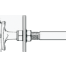 diagram of Morse Controls T Handle Hardware Kit - 1/4" Threads