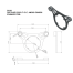 Dimensions of NavPod SS Top Plate for 9-1/2" AngleGuard w/ 1-1/4" Tubing - for Edson Pedestals