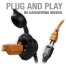 AC Port Plug With Dual 18 Inch Extension Cord