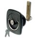 1081DP3 Flush Locking Cam Latch - Straight Cam Bar, Black