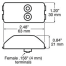 LED Marker / Clearance, PC-Rated Rectangular Light