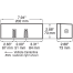 LED Stop/Turn/Tail & Side Marker Rear Rectangular Light, Submersible