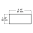 Quick-Mount Reflector - 3-1/8" x 1-3/8" 