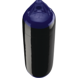 black with blue tips of Polyform US Polyform F-Series Boat Fenders