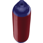 burgundy with blue tips of Polyform US Polyform F-Series Boat Fenders