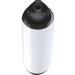 white with black tips of Polyform US Polyform F-Series Boat Fenders