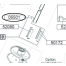 Set Scrw for Lower Bearing Holder - Location-Diagram of Profurl Furlers Socket Set Screw w/ Dog Point for Furler Lower Bearing - M6 x 8mm