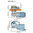 Dimensions of Quick Windlass Quick Prince DP2 Vertical Windlass