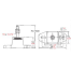 Dimensions of R and D Drivetrain 5/8" Stud Double Acting Shear Loaded Engine Mount