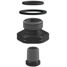 Turbine Series Replacement Bowl Drain Fitting Kit for 500/900/1000 Series