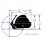 x10 dimensions of Ritchie Navigation RitchieSport Bracket Mount