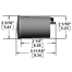 Dimensions of Ritchie Navigation Ritchie Sport - 2" Dial, Dash Mount