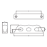 Dimensions of Ronstan Aluminum Fairleads - Triples