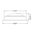 dia of Scandvik 6-3/4" Stainless Steel LED Dome Light