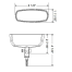dia of Scandvik Bracket Mount Spreader Light