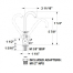 dia of Scandvik Folding Mixer with Tall Spout