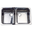 10239 of Scandvik Rectangular Symmetric SS Double Sink - 25" Wide, Mirror Finish, Model 10239