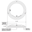 LED Dome Lights Two-Color Touch with Dimming