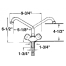 Mixer with Low Swiveling Spout