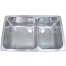 10649 of Scandvik Rectangle Asymmetric Double Sink 24" Wide