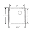 Rectangular Mirror Finish Sink
