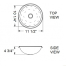 dia of Scandvik Round Sink - Mirror Finish 18/10 Stainless Steel