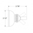 dim of Scandvik Shower Handle Holder